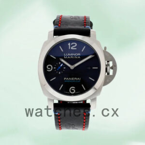 Panerai Luminor Marina 1950 PAM00727 44mm Men’s Leather Strap Black Dial Replica Watches