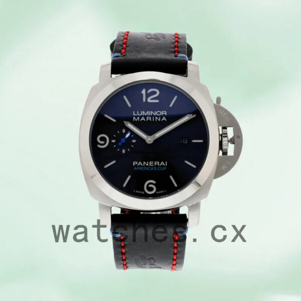 Panerai Luminor Marina 1950 PAM00727 44mm Men’s Leather Strap Black Dial Replica Watches