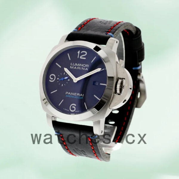 Panerai Luminor Marina 1950 PAM00727 44mm Men’s Leather Strap Black Dial Replica Watches