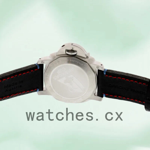 Panerai Luminor Marina 1950 PAM00727 44mm Men’s Leather Strap Black Dial Replica Watches - Image 4