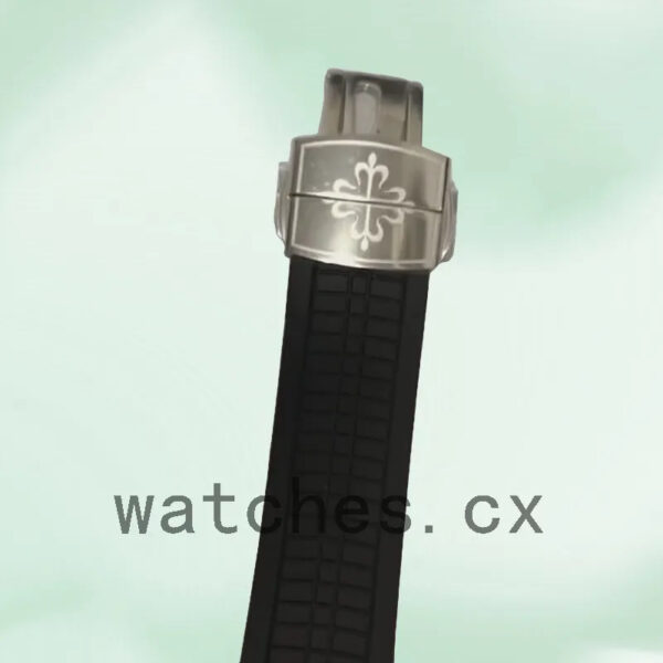Patek Philippe Aquanaut Ladies 5067A-001 32mm Black Dial Silver-tone Replica Watches - Image 4