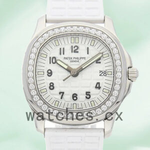 Patek Philippe Aquanaut 32mm 5067A-024 Ladies Quartz White Dial Replica Watches