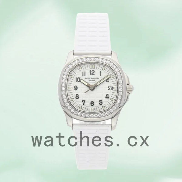 Patek Philippe Aquanaut 32mm 5067A-024 Ladies Quartz White Dial Replica Watches