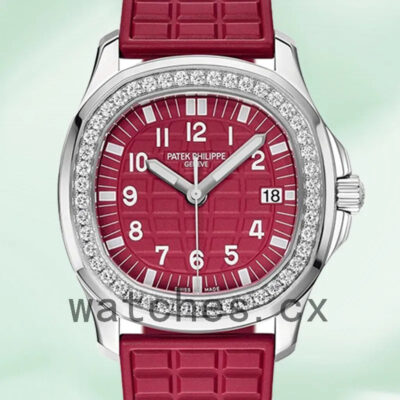 Patek Philippe Aquanaut 32mm Ladies 5067A-027 Silver-tone Rubber Band Replica Watches