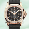 Patek Philippe Aquanaut 32mm 5068R-001 Ladies Quartz Black Dial Replica Watches