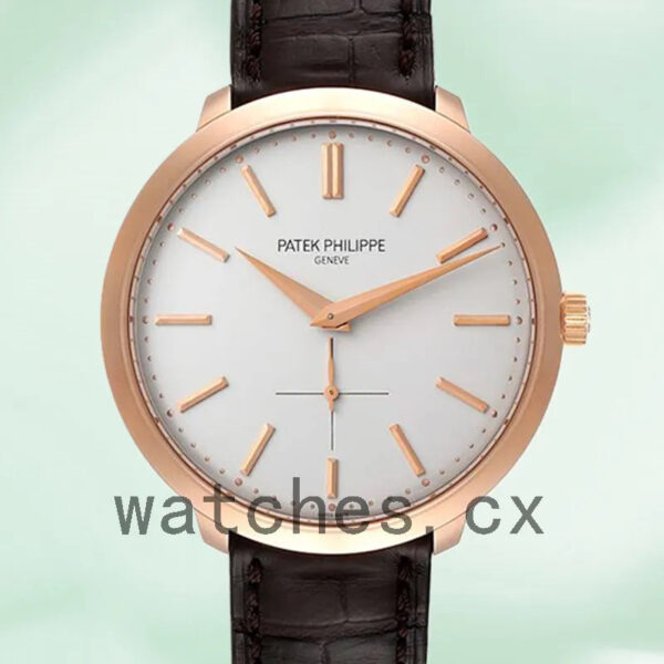 Patek Philippe Calatrava 43mm 5123R-001 Men’s Rose Gold-tone White Dial Replica Watches
