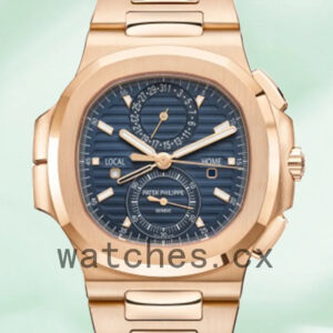 Patek Philippe Nautilus 40mm 5990/1R-001 Men’s Blue Dial Rose Gold-tone Replica Watches