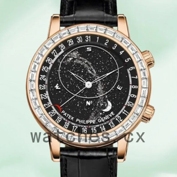 Patek Philippe Grand Complications 44mm Men’s 6102R/001 Black Dial Replica Watches