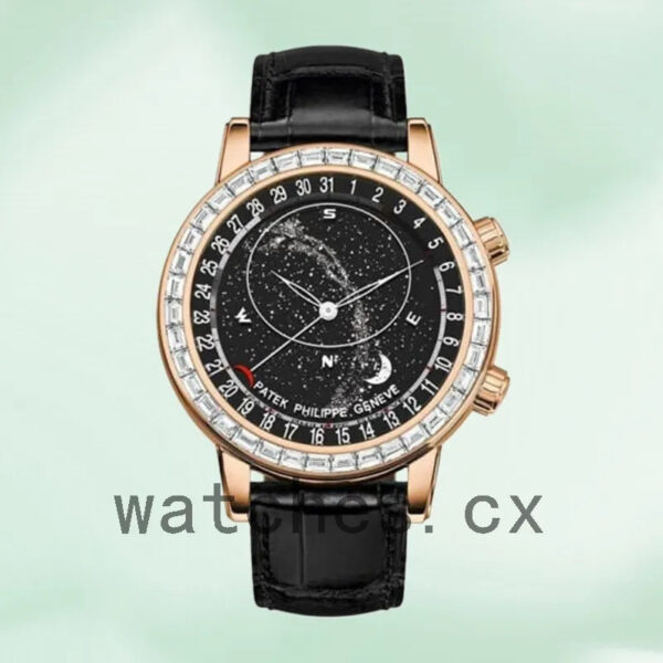 Patek Philippe Grand Complications 44mm Men’s 6102R/001 Black Dial Replica Watches - Image 2