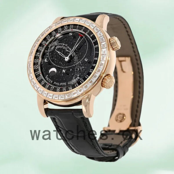 Patek Philippe Grand Complications 44mm Men’s 6102R/001 Black Dial Replica Watches - Image 3