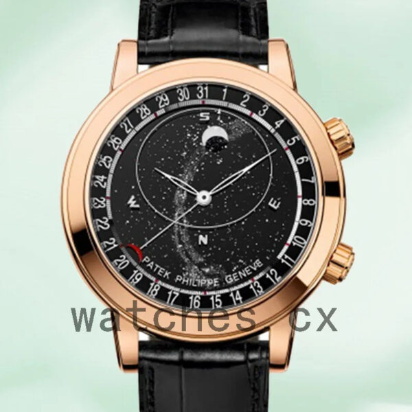 Patek Philippe Grand Complications Men’s 6104R-001 42mm Leather Strap Replica Watches
