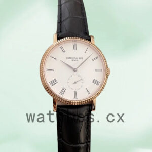 Patek Philippe Calatrava 40mm Men’s 3919J Leather Strap White Dial Replica Watches