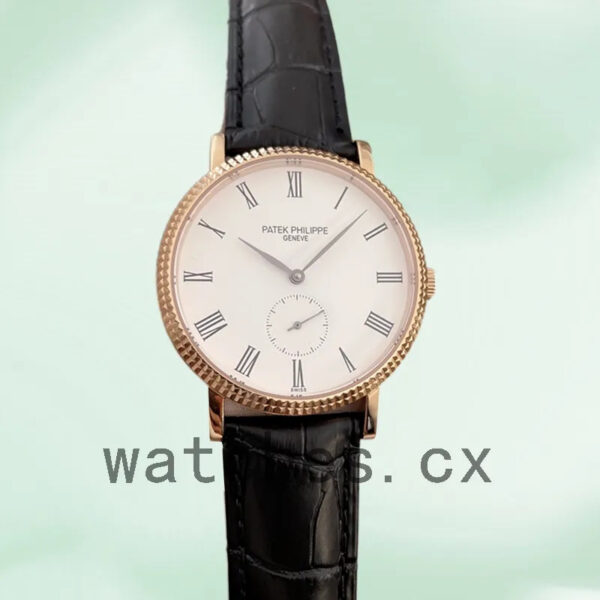 Patek Philippe Calatrava 40mm Men’s 3919J Leather Strap White Dial Replica Watches