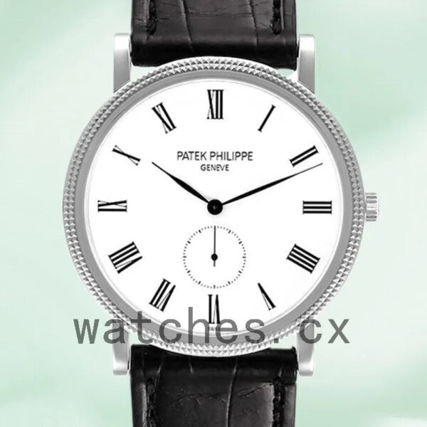Patek Philippe Calatrava Men’s 5119G 40mm White Dial Leather Strap Replica Watches