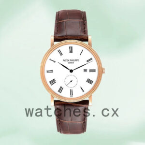 Patek Philippe Calatrava Men’s 5119R-001 40mm Leather Strap Rose Gold-tone Replica Watches