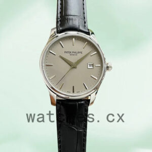 Patek Philippe Calatrava 40mm 5227G-001-1 Men’s Automatic Leather Strap Replica Watches