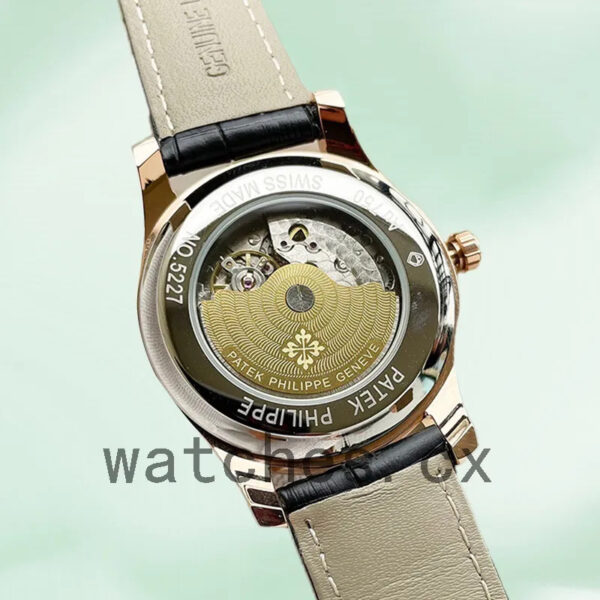 Patek Philippe Calatrava 5227J-001-2 Men’s 40mm Leather Strap Automatic Replica Watches - Image 3