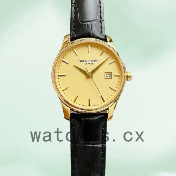 Patek Philippe Calatrava 5227J-001-3 40mm Men’s Gold-tone Leather Strap Replica Watches