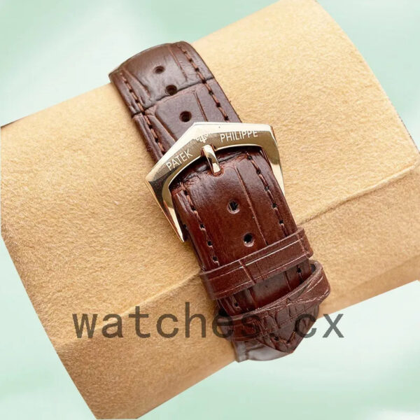 Patek Philippe Calatrava 5227J-001 40mm Men’s Leather Strap Replica Watches - Image 4