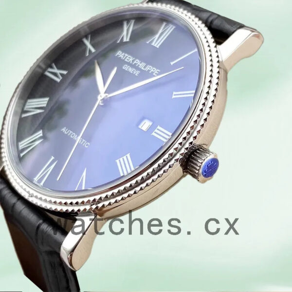 Patek Philippe Calatrava 40mm Men’s CalatravaBKRL004 Silver-tone Replica Watches - Image 3