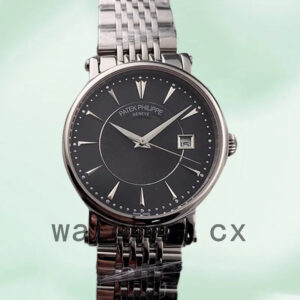 Patek Philippe Calatrava 40mm Men’s CalatravaBKSB015 Bracelet Black Dial Replica Watches