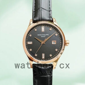 Patek Philippe Calatrava 40mm CalatravaBKSL001 Men’s Leather Strap Automatic Replica Watches