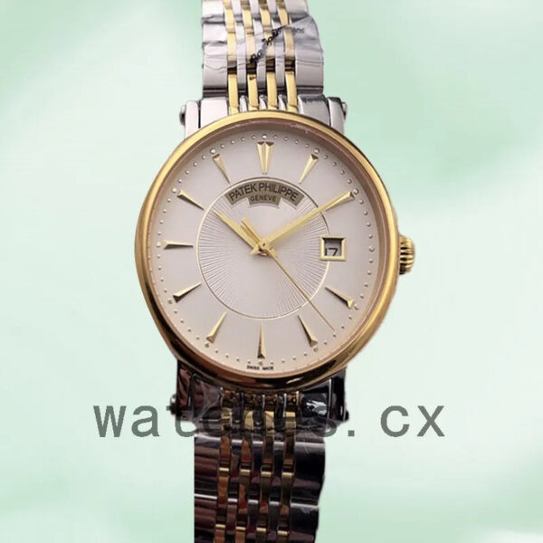 Patek Philippe Calatrava 40mm CalatravaWSB012 Men’s Bracelet White Dial Replica Watches - Image 4