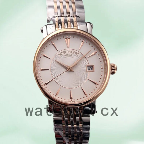 Patek Philippe Calatrava 40mm CalatravaWSB012 Men’s Bracelet White Dial Replica Watches - Image 5