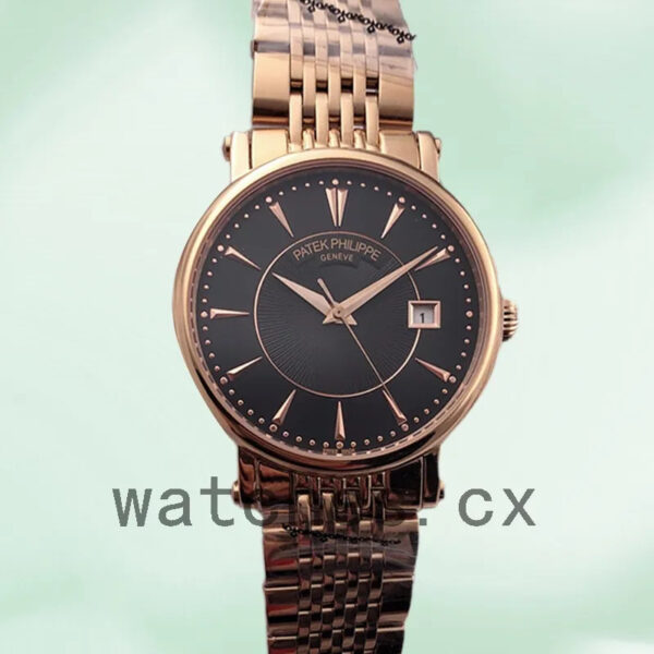 Patek Philippe Calatrava 40mm CalatravaWSB012 Men’s Bracelet White Dial Replica Watches - Image 6