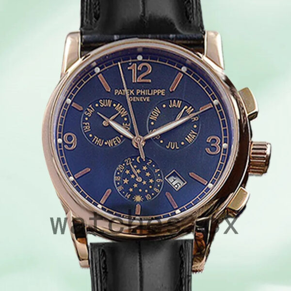 Patek Philippe Complications Men’s 40mm ComplicationsBLSL023 Automatic Leather Strap Replica Watches