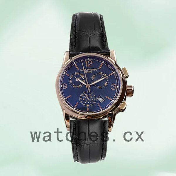 Patek Philippe Complications Men’s 40mm ComplicationsBLSL023 Automatic Leather Strap Replica Watches
