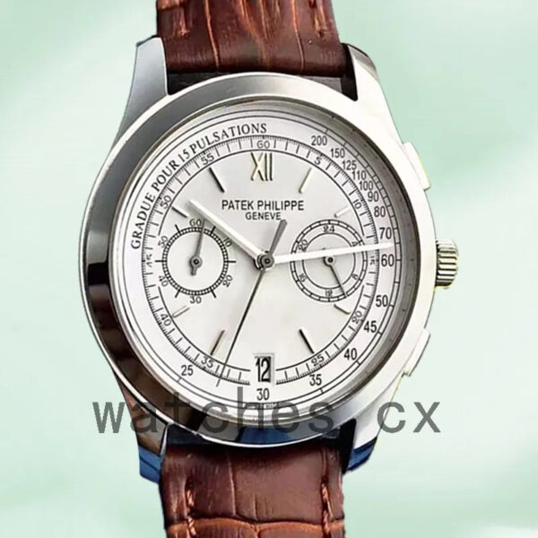 Patek Philippe Complications 40mm ComplicationsWSL026 Men’s Quartz Leather Strap Replica Watches
