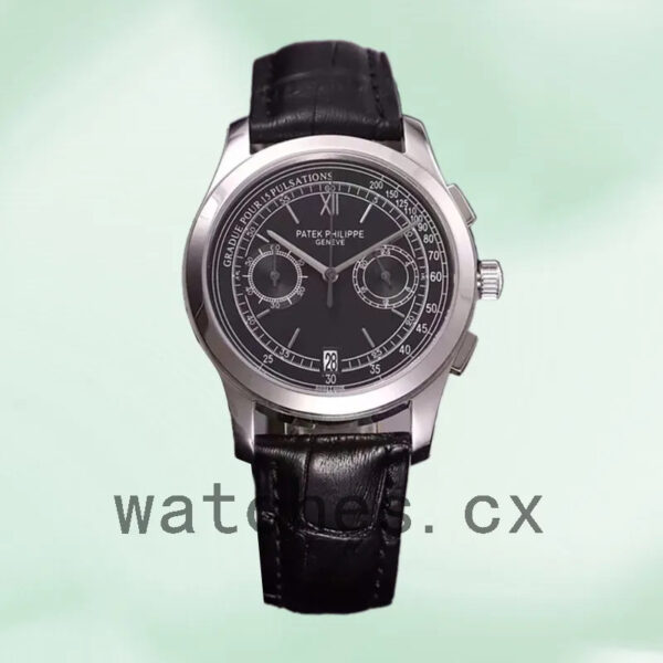 Patek Philippe Complications 40mm ComplicationsWSL026 Men’s Quartz Leather Strap Replica Watches - Image 4
