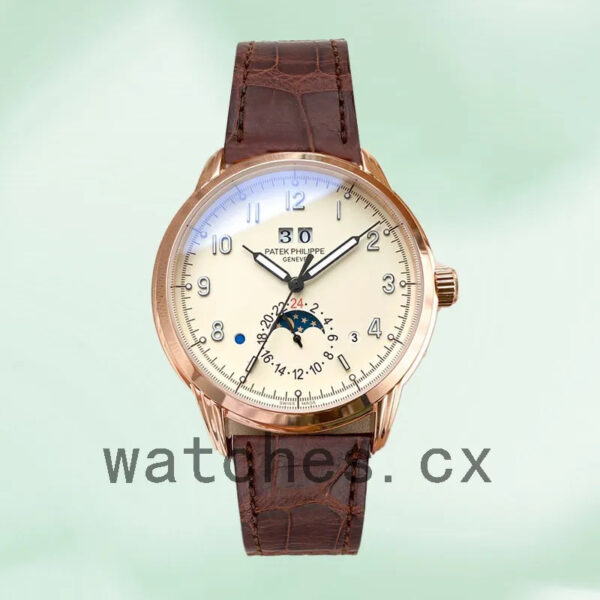 Patek Philippe Grand Complications Men’s GrandWAL018 40mm Leather Strap Replica Watches - Image 2