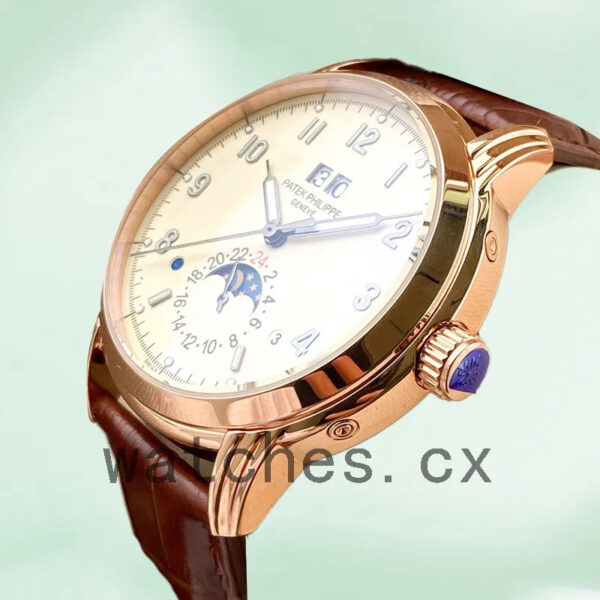 Patek Philippe Grand Complications Men’s GrandWAL018 40mm Leather Strap Replica Watches - Image 3