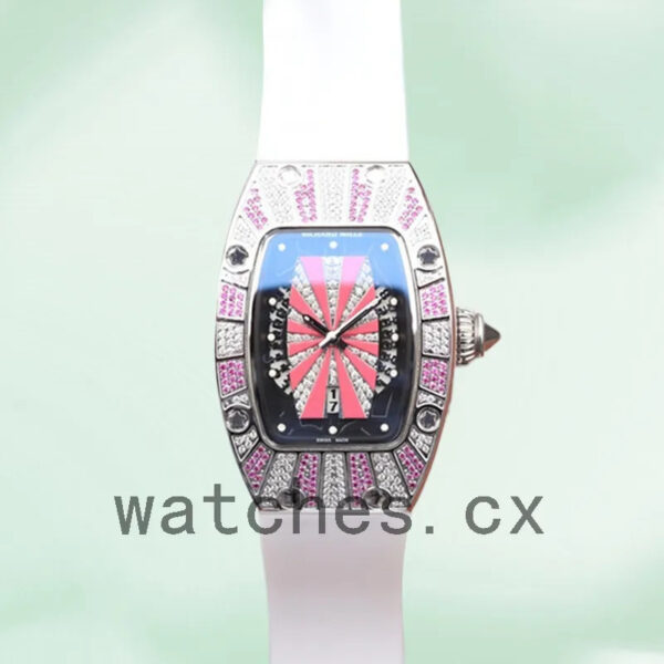 Richard Mille RM007 Around 31*46mm RM007-001 Ladies Rubber Band Replica Watches