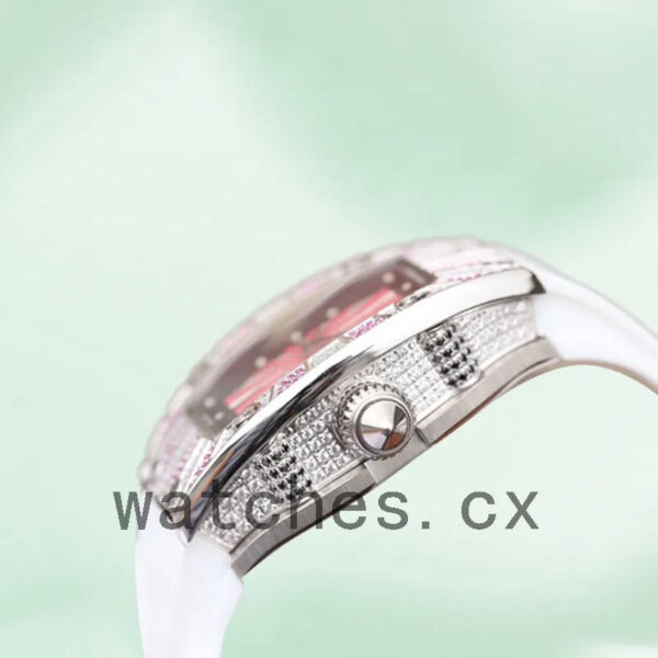 Richard Mille RM007 Around 31*46mm RM007-001 Ladies Rubber Band Replica Watches