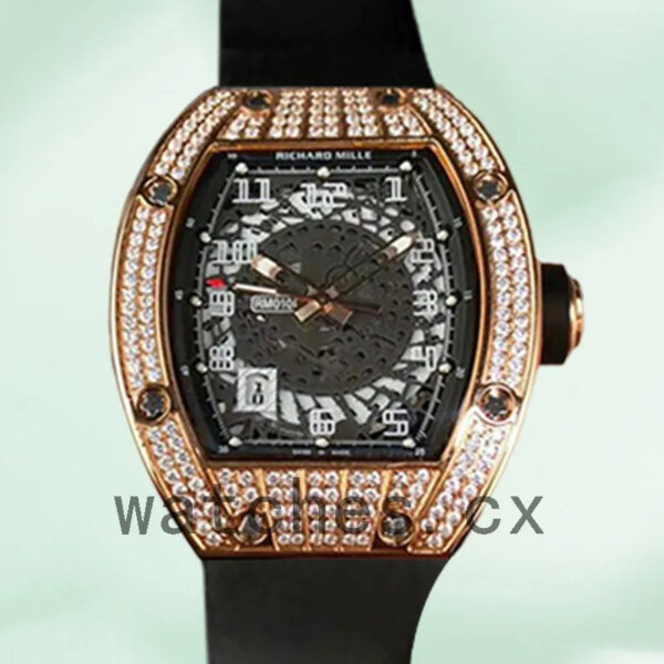 Richard Mille RM010 RM010-002 Around 50*42mm Men Rubber Band Replica Watches
