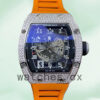 Richard Mille RM010 Around 50*42mm Men RM010-003 Rubber Band Replica Watches