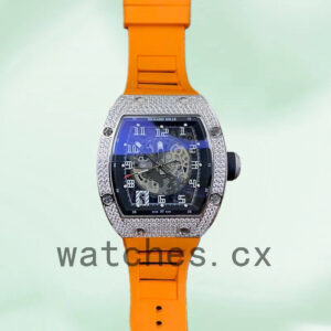 Richard Mille RM010 Around 50*42mm Men RM010-003 Rubber Band Replica Watches