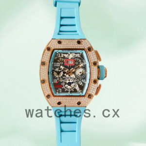 Richard Mille RM011 Around 45mm RM011-019 Men Transparent Dial Replica Watches