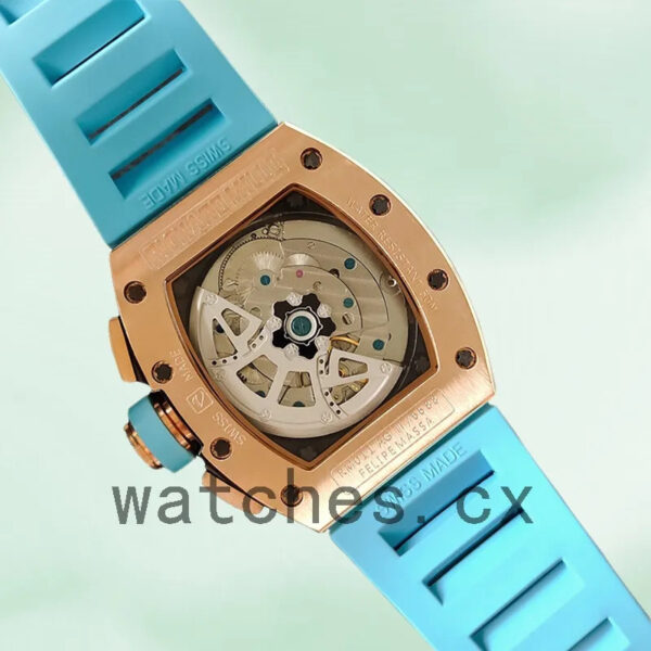 Richard Mille RM011 Around 45mm RM011-019 Men Transparent Dial Replica Watches - Image 4
