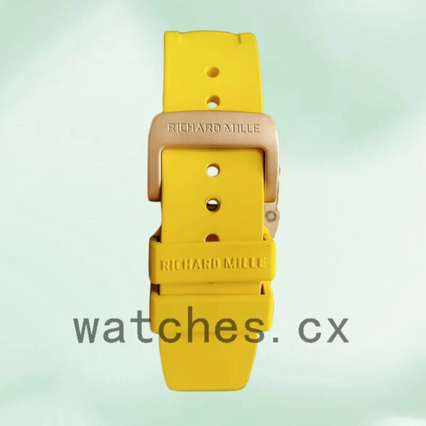 Richard Mille RM011 Around 45mm Men RM011-020 Mechanical Rubber Band Replica Watches - Image 3