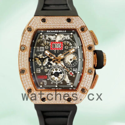 Richard Mille RM011 Around 45mm RM011-021 Men Rose Gold-tone Replica Watches