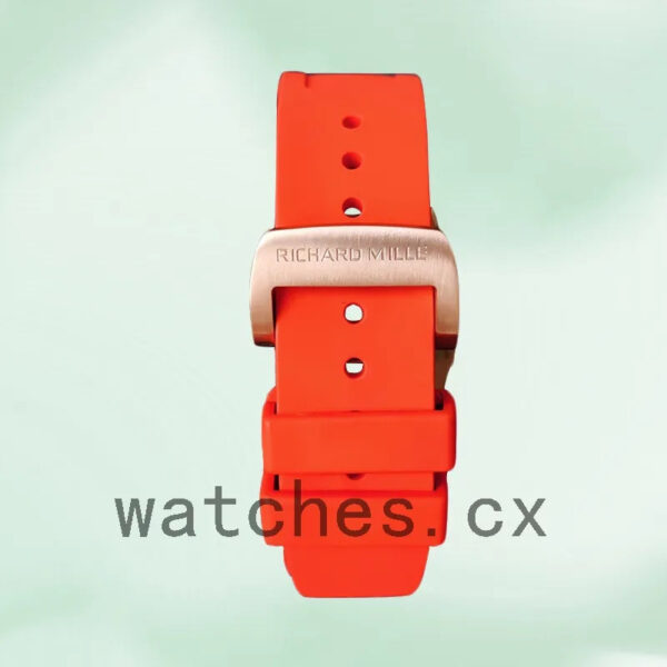 Richard Mille RM011 RM011-022 Around 45mm Men Transparent Dial Rubber Band Replica Watches - Image 3