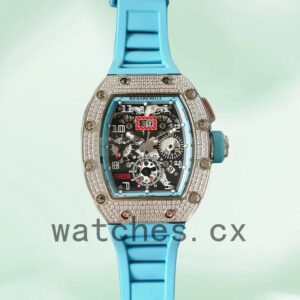 Richard Mille RM011 Men Around 45mm RM011-023 Silver-tone Replica Watches