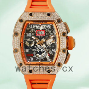 Richard Mille RM011 Around 45mm Men RM011-024 Transparent Dial Mechanical Replica Watches