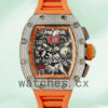 Richard Mille RM011 Men Around 45mm RM011-026 Rubber Band Mechanical Replica Watches