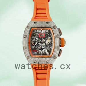 Richard Mille RM011 Men Around 45mm RM011-026 Rubber Band Mechanical Replica Watches