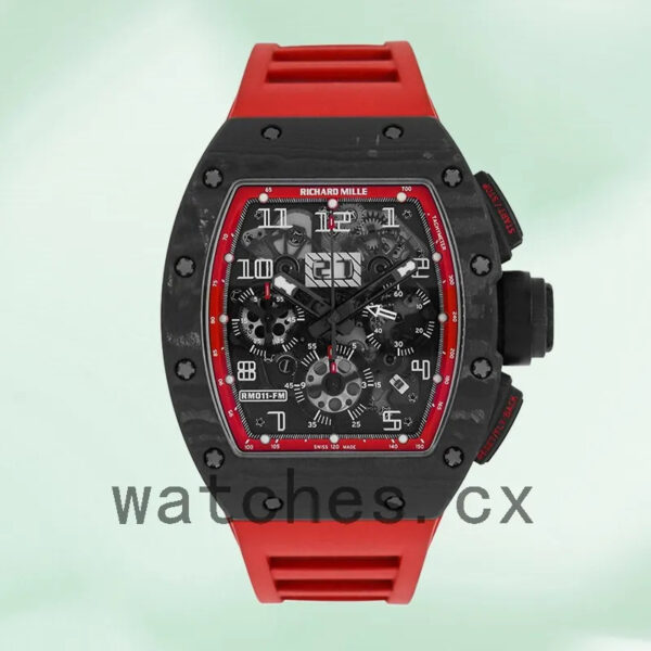Richard Mille RM 011 Around 45mm RM 011 Men Transparent Dial Replica Watches